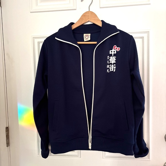 From Harajuku, Tokyo Japan, RARE Vintage 2005 Hello Kitty track style zip Jacket - Picture 3 of 8